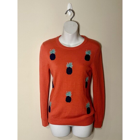 Vineyard Vines Sweaters - Vineyard Vines 100% Merino Wool Pineapple Embroidered Sweater Size XXS EUC!!!